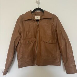 Universal Thread Brown Faux Leather Jacket